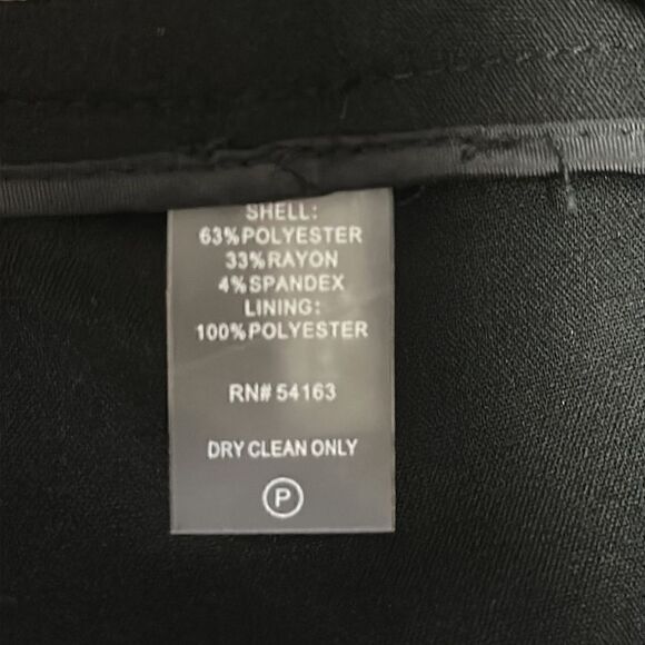 Calvin Klein Black Wide Leg Trouser Pants Size 8 - Picture 5 of 6